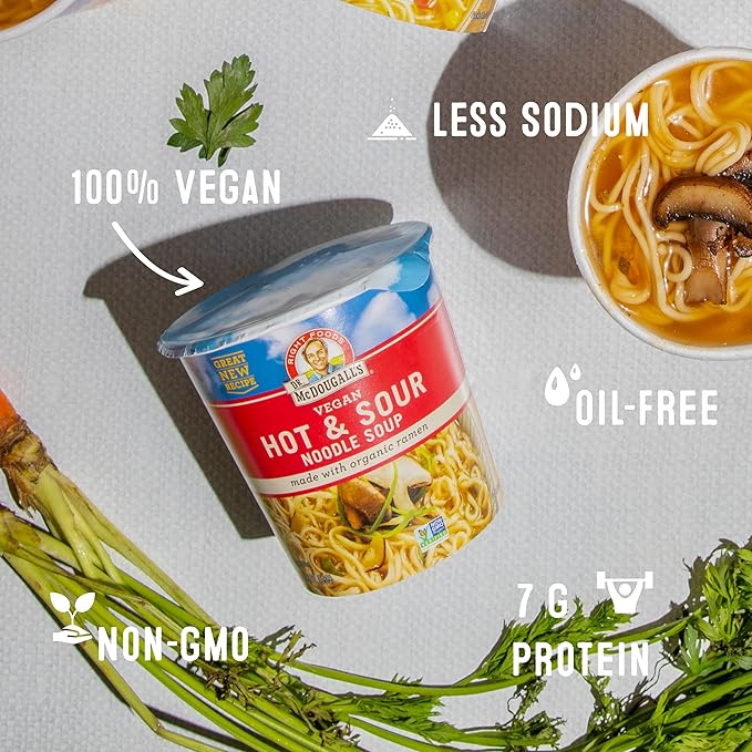 Dr. McDougall's Hot & Sour Noodle Soup Cup - 53g