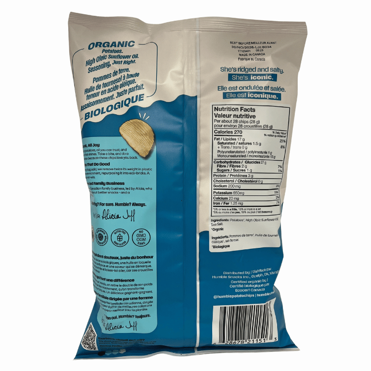 Humble Rumbles Sea Salted Chips - 142g