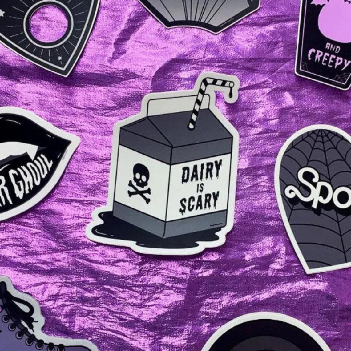 Vegan Power Co 'Dairy is Scary' Sticker
