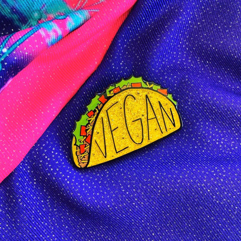 Vegan Power Co Vegan Taco Enamel Pin
