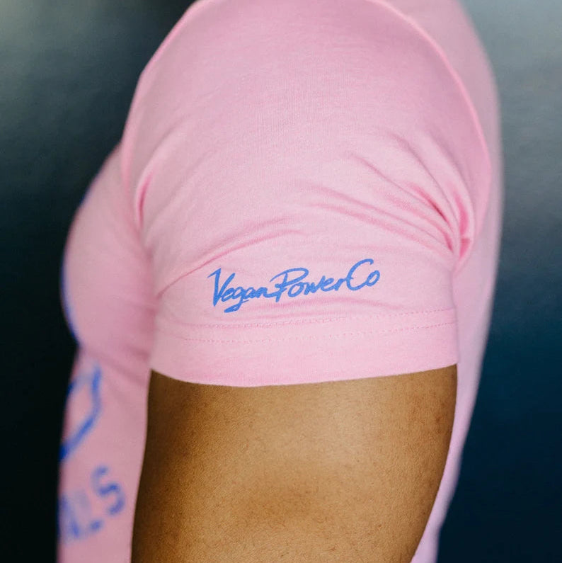 Vegan Power Co 'Be Kind to Animals' Pink Unisex T-Shirt