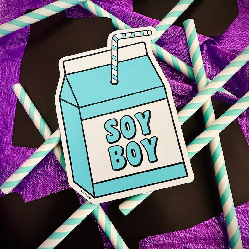 Vegan Power Co 'Soy Boy' Milk Carton Magnet