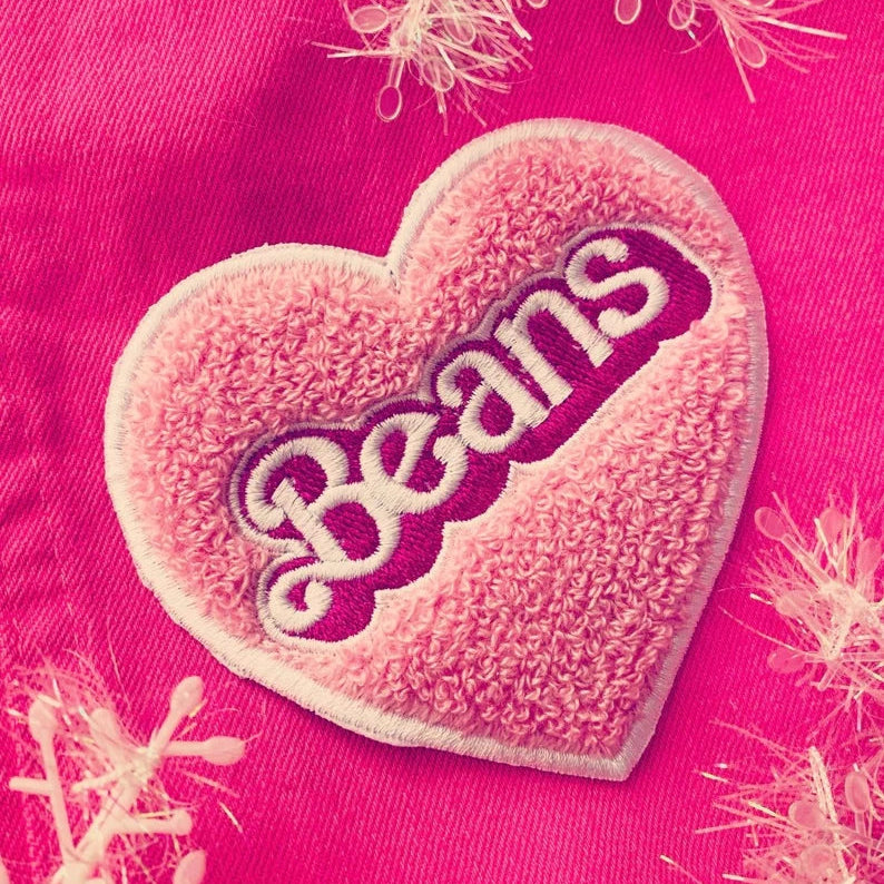 Écusson Vegan Power Co Chenille Barbie 'Beans'