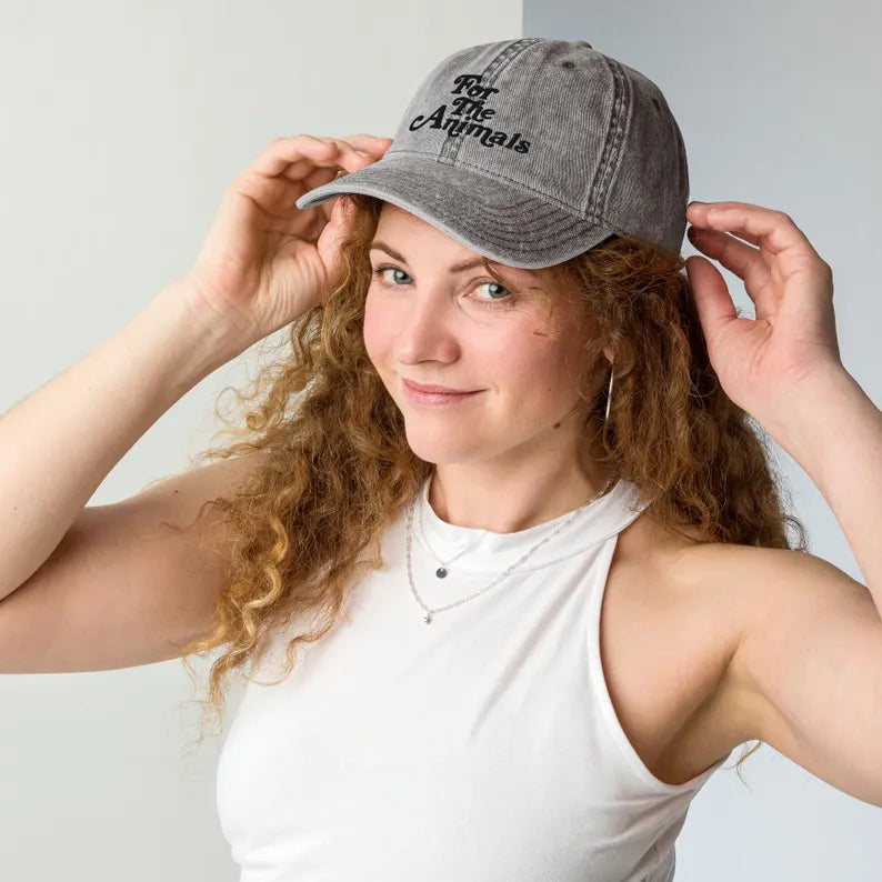 Vegan Power Co 'For the Animals' Baseball Cap