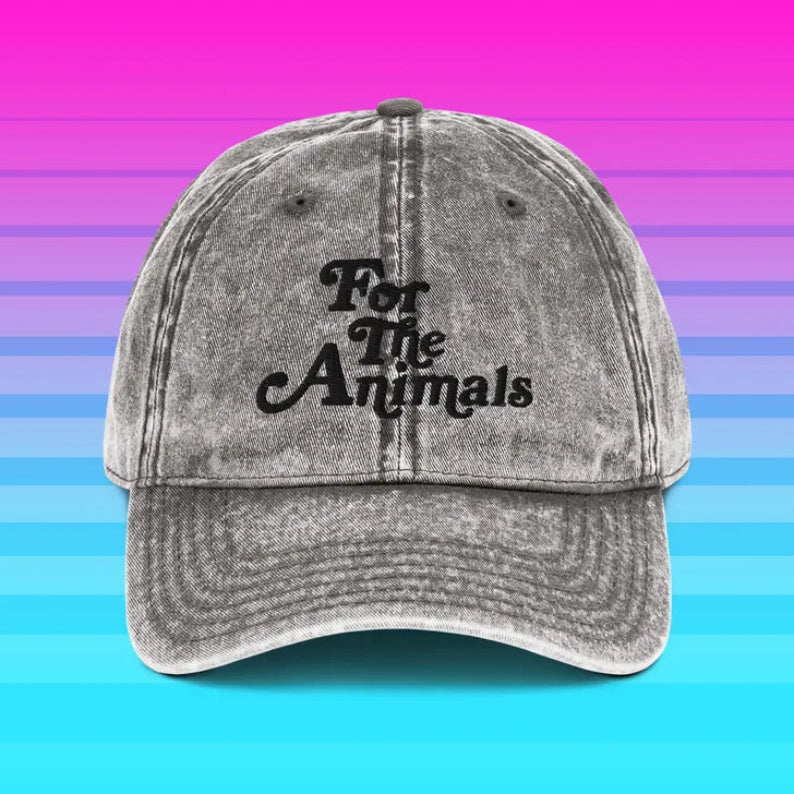 Vegan Power Co 'For the Animals' Baseball Cap