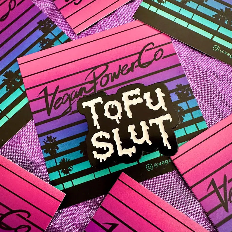 Vegan Power Co 'Alimenté par les plantes' Sticker