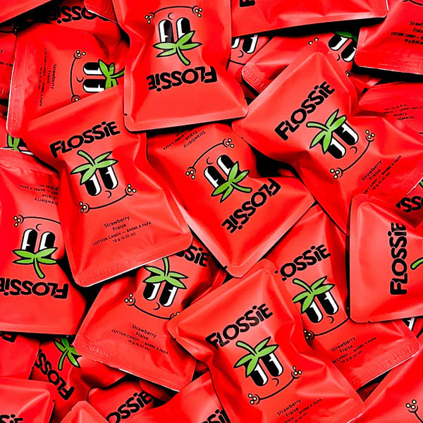 Flossie Strawberry Cotton Candy - 10g