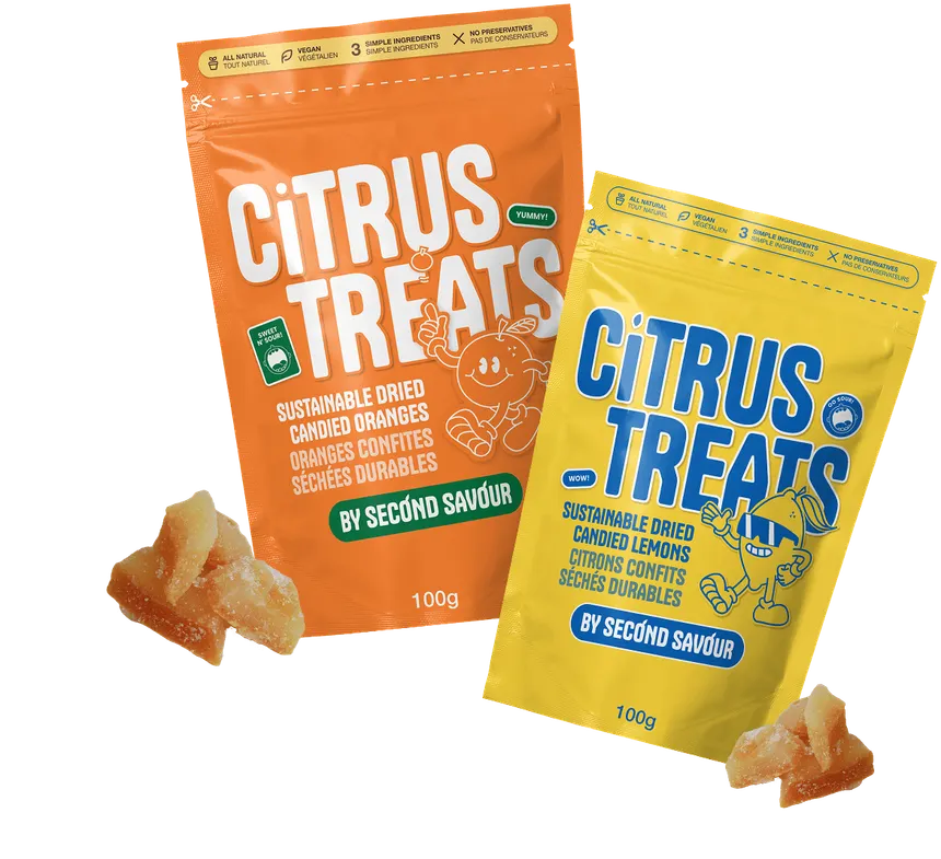 Second Savour Candied Lemon Citrus Treats - 100g
