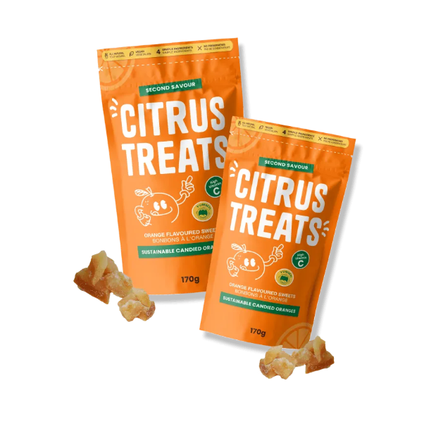 Second Savour Candied Orange Citrus Treats - 100g