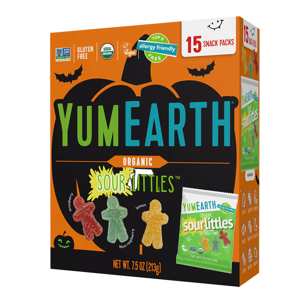YumEarth Organic Halloween Sour Littles - 15 x 14g