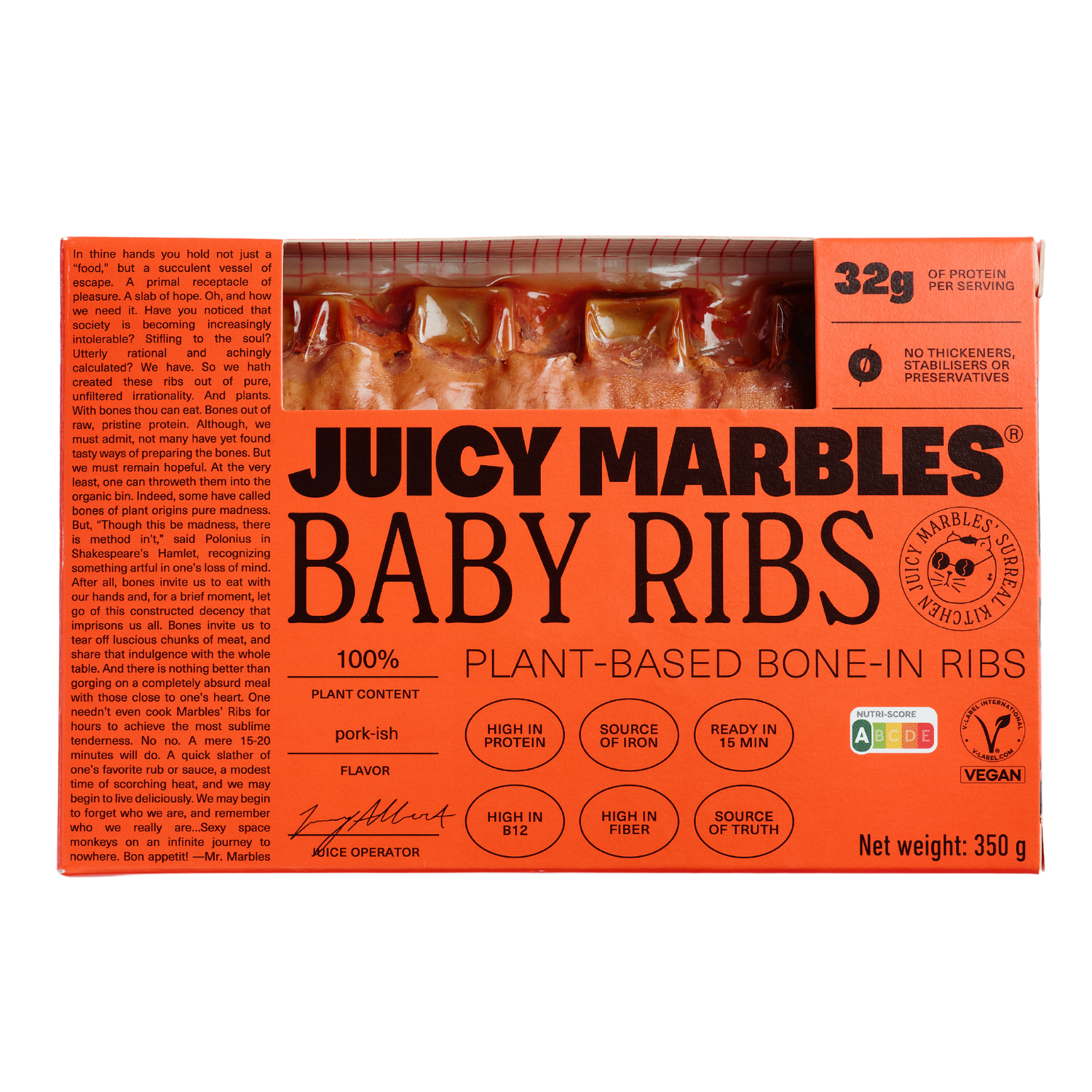 Juicy Marbles Baby Ribs - 350g