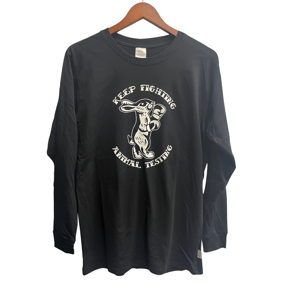Vegan Power Co 'Plant Based' Acid Wash Noir T-shirt unisexe