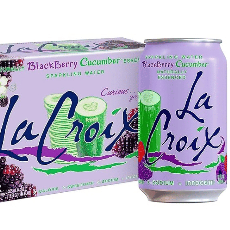 La Croix Blackberry Cucumber Sparkling Water - 355ml