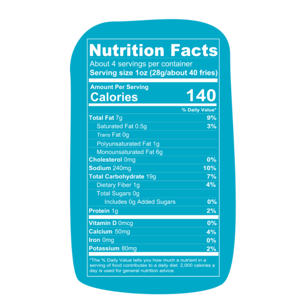Frites de patates douces Spudsy Vegan Ranch - 113g