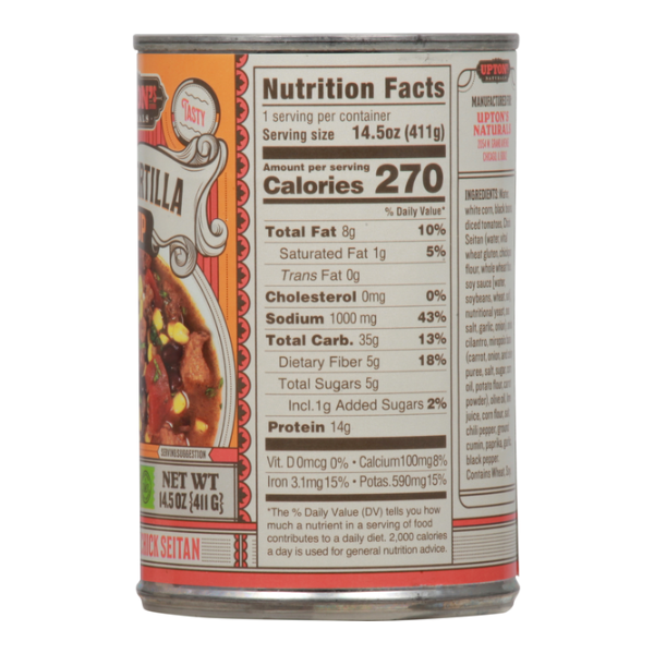 Upton's Naturals Poulet Tortilla Soupe - 411g