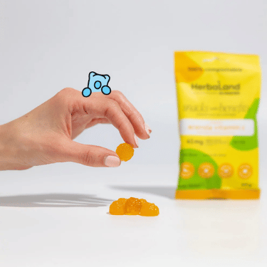 Collations Herbaland avec des avantages Gummies au vinaigre de cidre de pomme - 40g