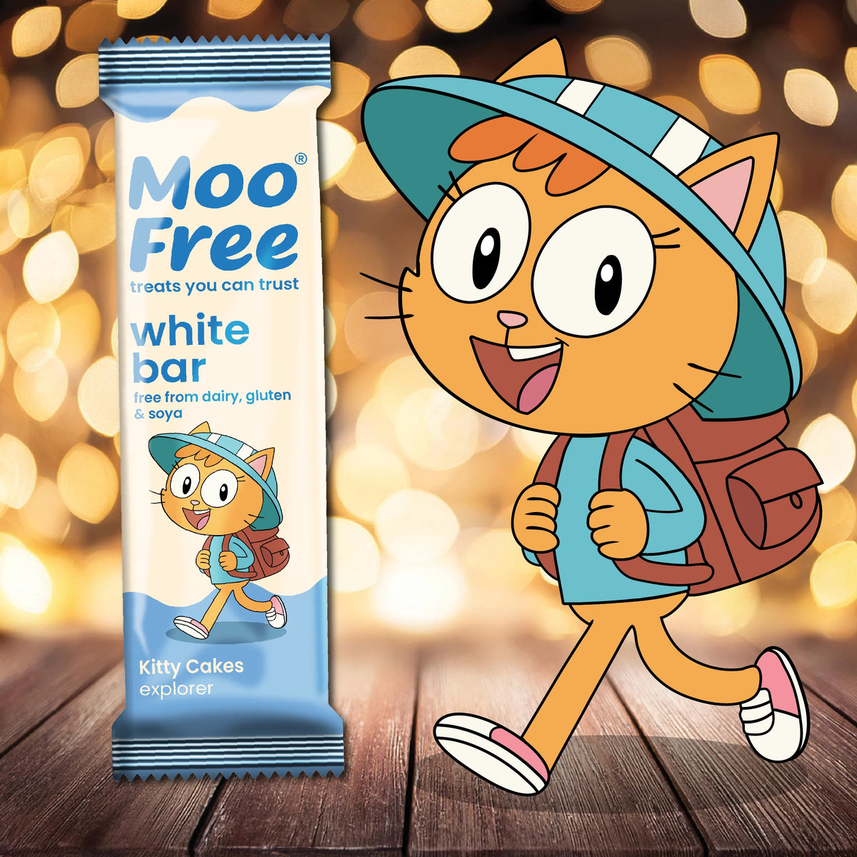 Mini tablette de chocolat blanc Moo Free - 20g