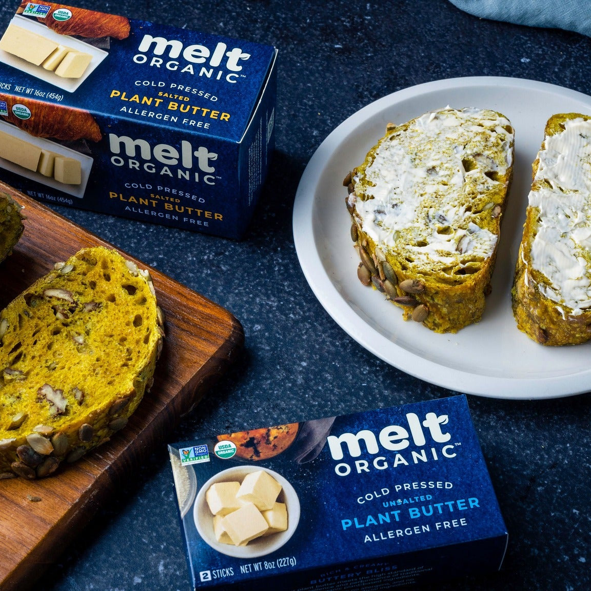 Melt Organic Unsalted Buttery Sticks - 227g