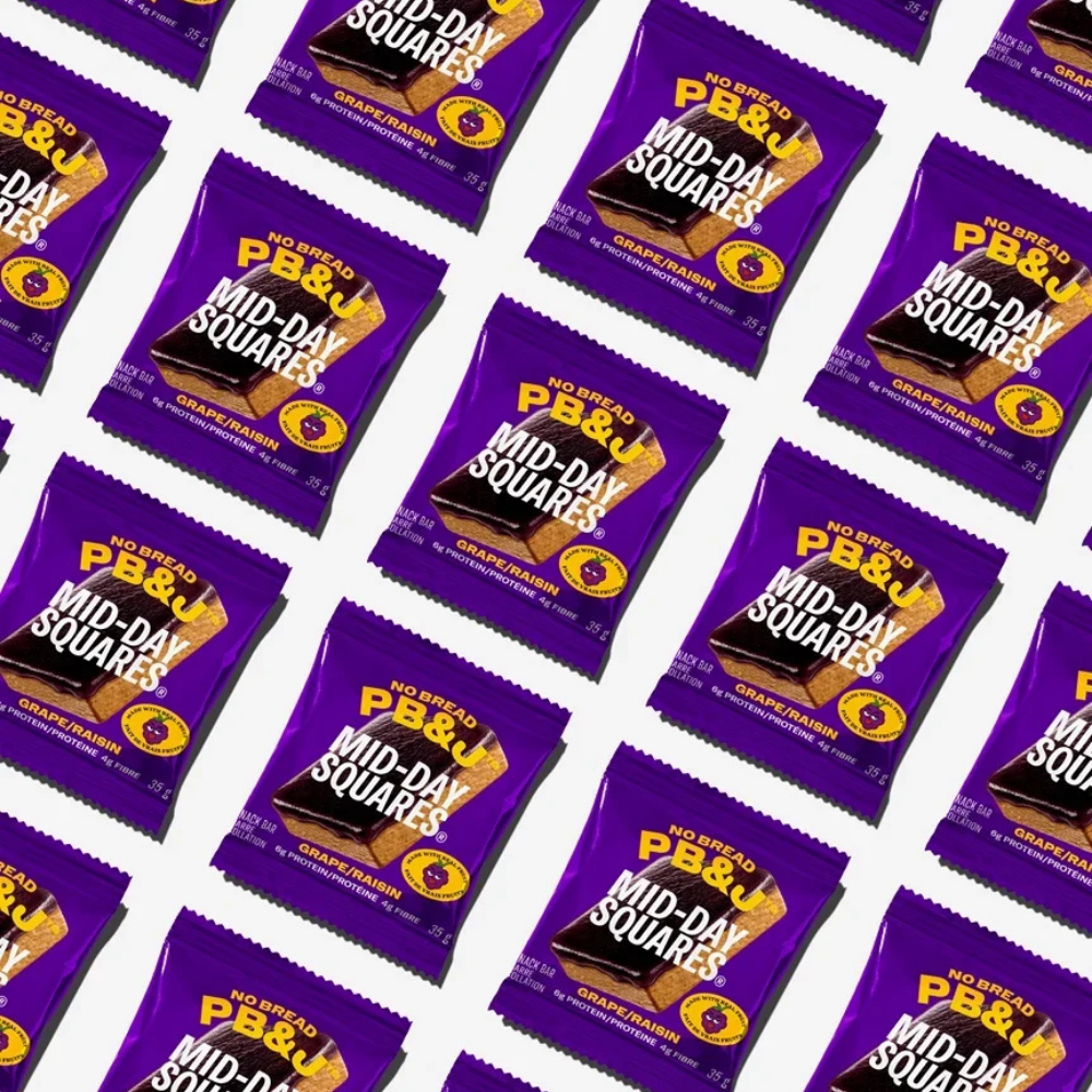 Mid-Day Squares No Bread PB&J Grape Squares - 4x35g