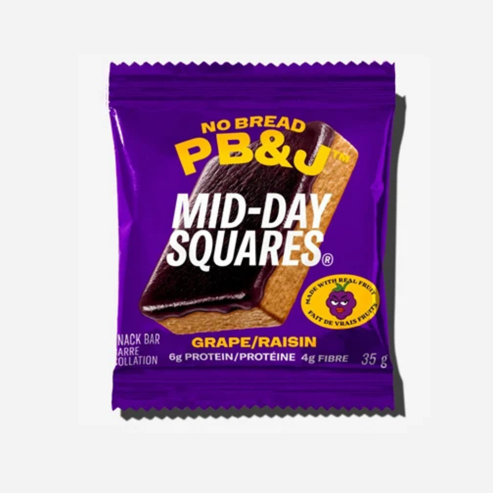 Mid-Day Squares No Bread PB&J Grape Squares - 4x35g