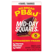 Mid-Day Squares No Bread PB&J Strawberry Squares - 4x35g