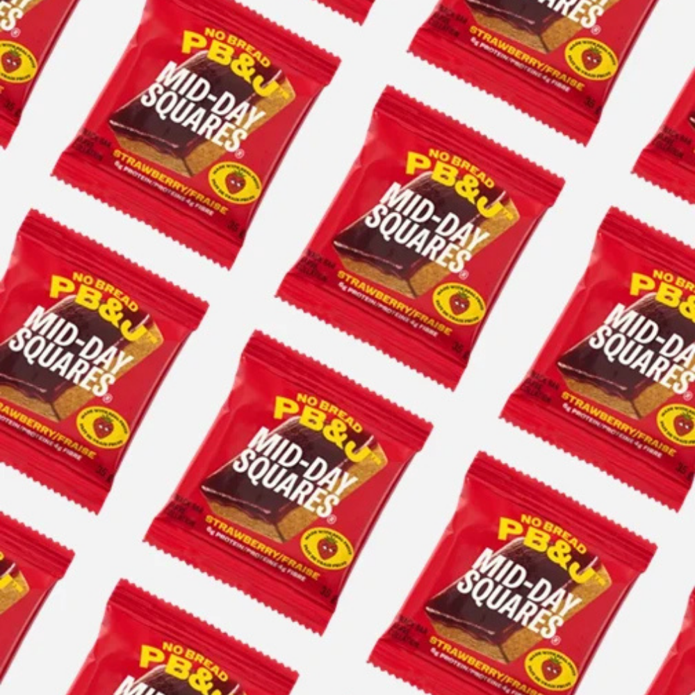 Mid-Day Squares No Bread PB&J Strawberry Squares - 4x35g