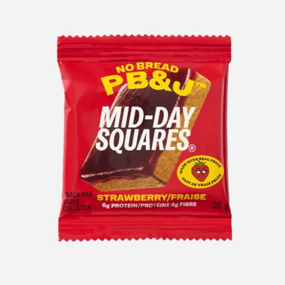 Mid-Day Squares No Bread PB&J Strawberry Squares - 4x35g