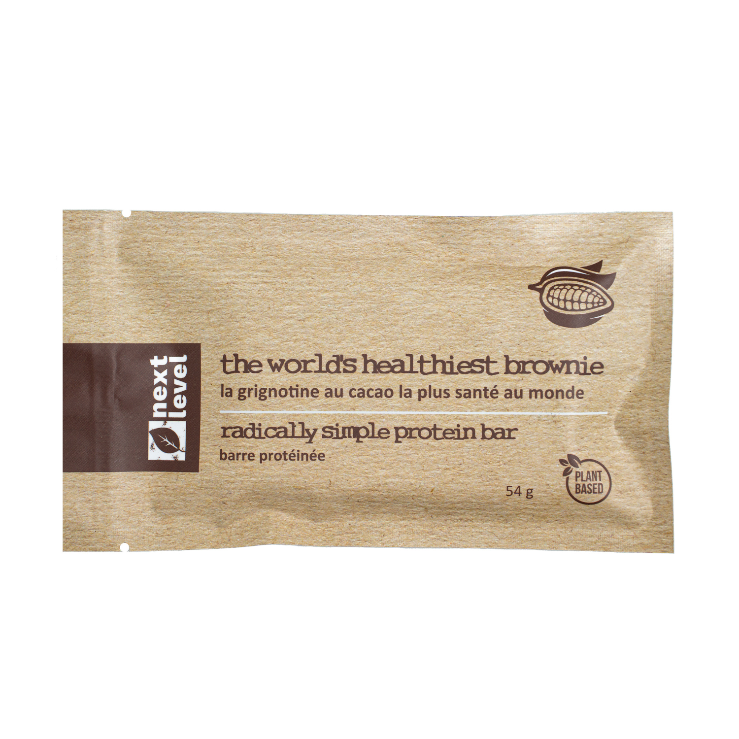 Next Level 'The World's Healthiest Brownie?' Dark Chocolate Protein Bar - 54g