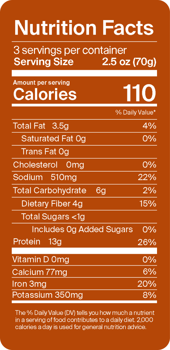 Morceaux de poulet à base de plantes cajun audacieux - 227g