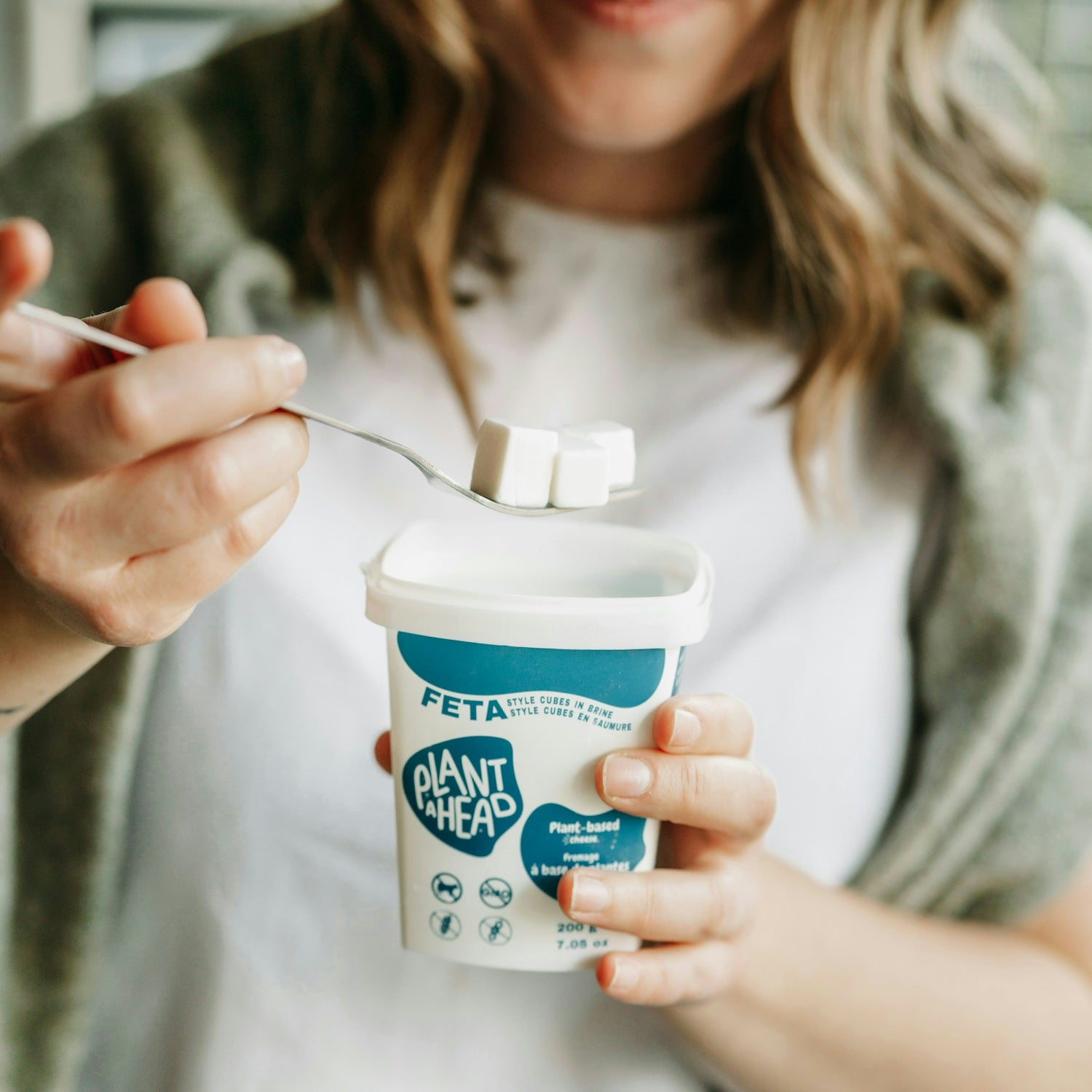 Plant Ahead Vegan Feta Style Cubes in Brine - 200g