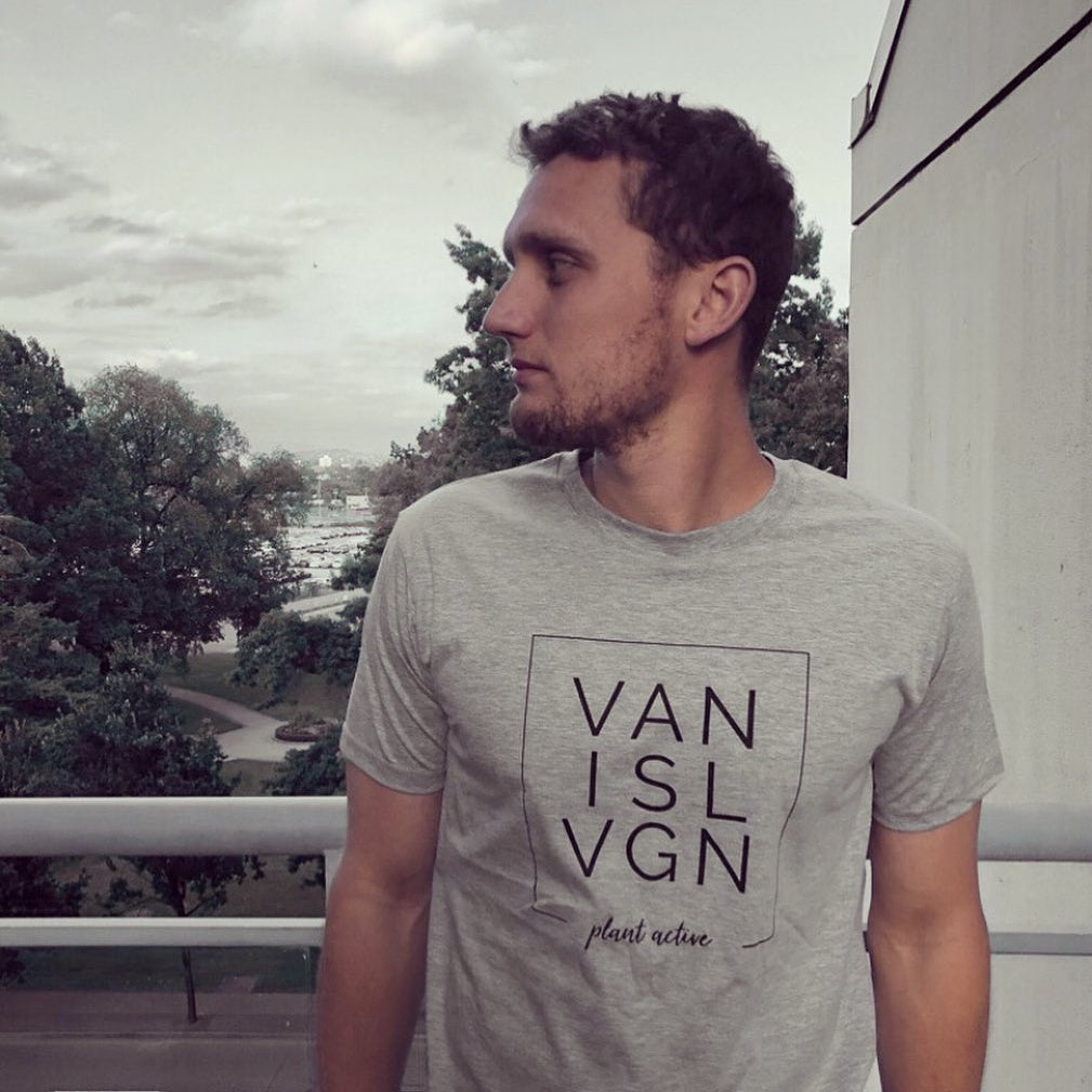 Plant Active 'VAN ISL VGN' Unisex Black T-Shirt
