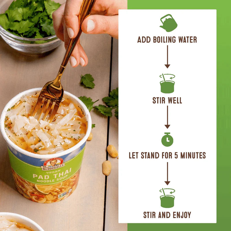 Dr. McDougall's GF Pad Thai Noodle Soup Cup - 56g
