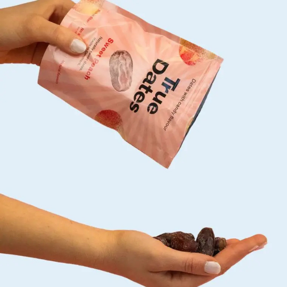 True Dates Sweet Peach Flavoured Dates - 100g