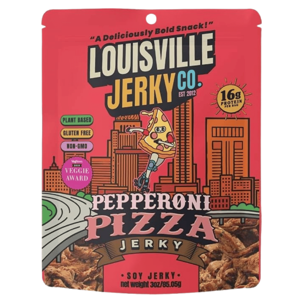 Louisville Vegan Jerky Co. Pepperoni Pizza Flavour Jerky - 85g