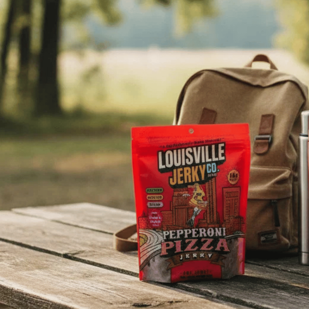 Louisville Vegan Jerky Co. Pepperoni Pizza Flavour Jerky - 85g