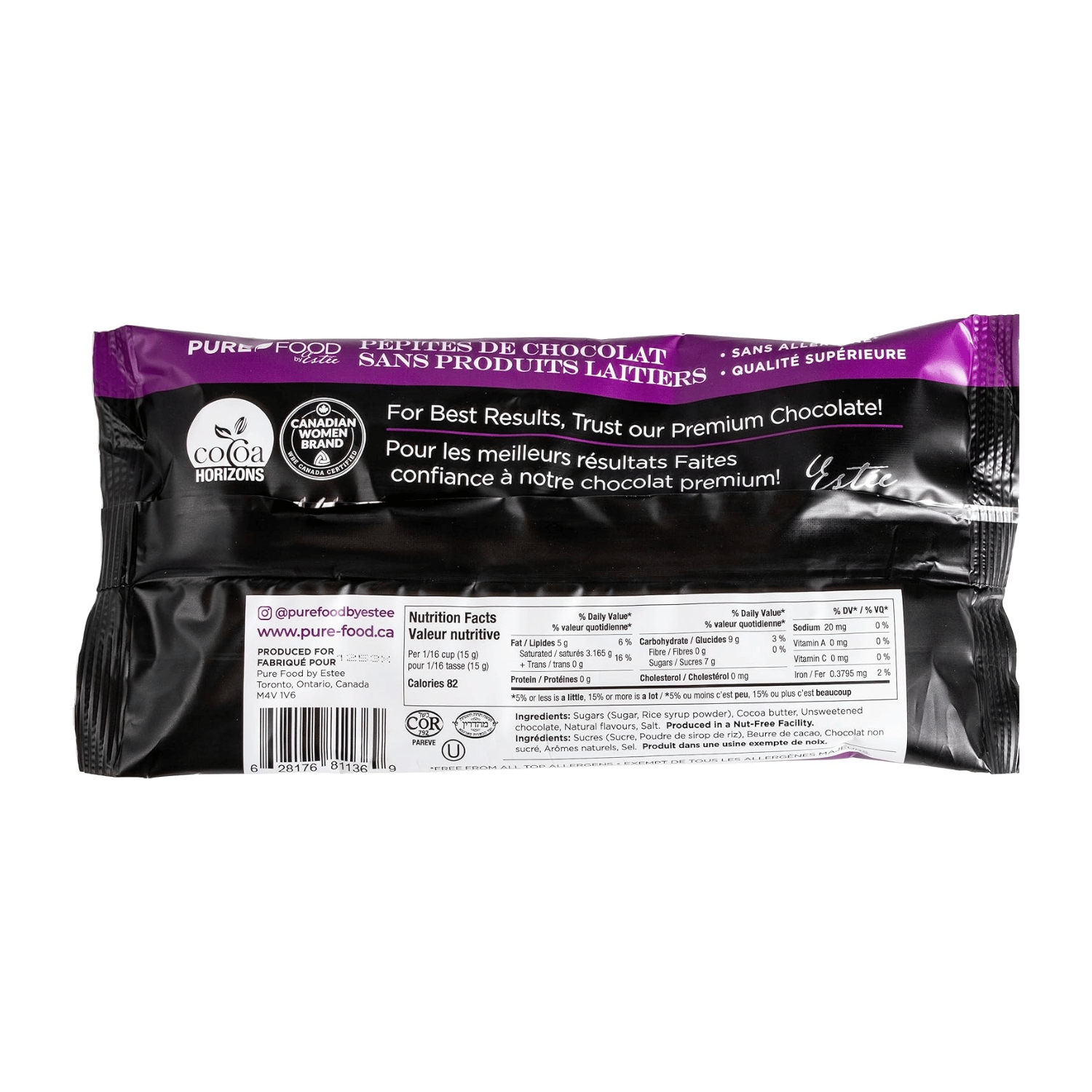 Pure Food Milk Chocolate Chips - 200g