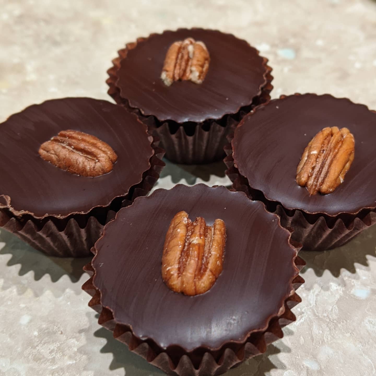 Pure Lovin' Chocolate Pecan Caramel Cups 4pc Box - 75g