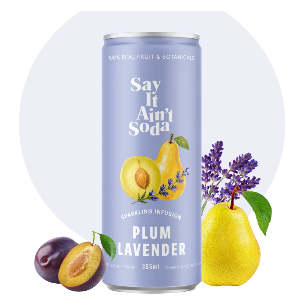 Say It Ain't Soda Plum Lavender - 355ml