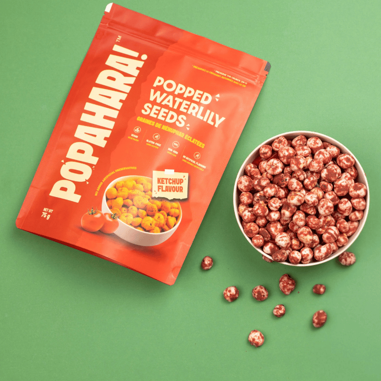 Popahara Ketchup Popped Waterlily Seeds - 75g