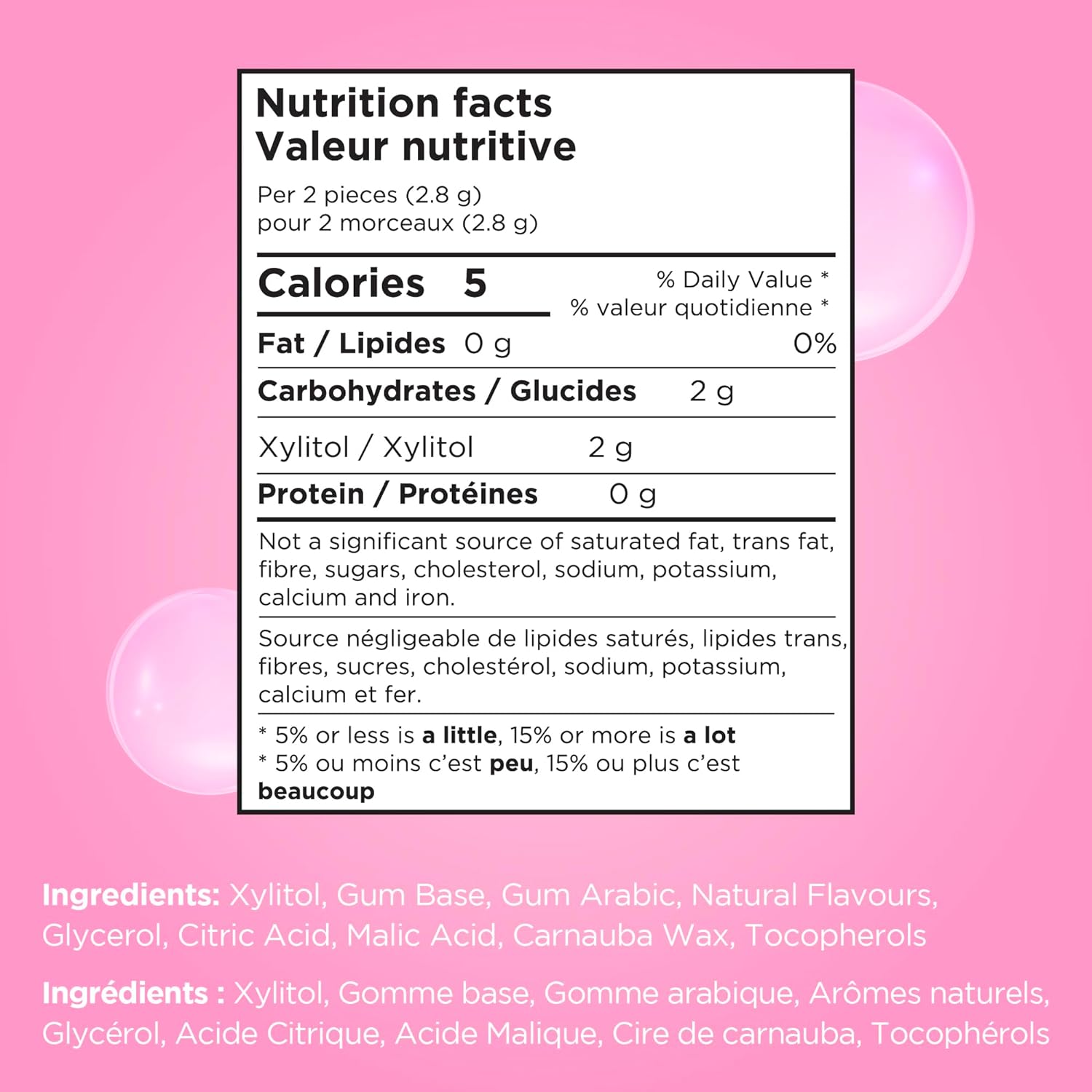 Pur Bubblegum Gum - 77g