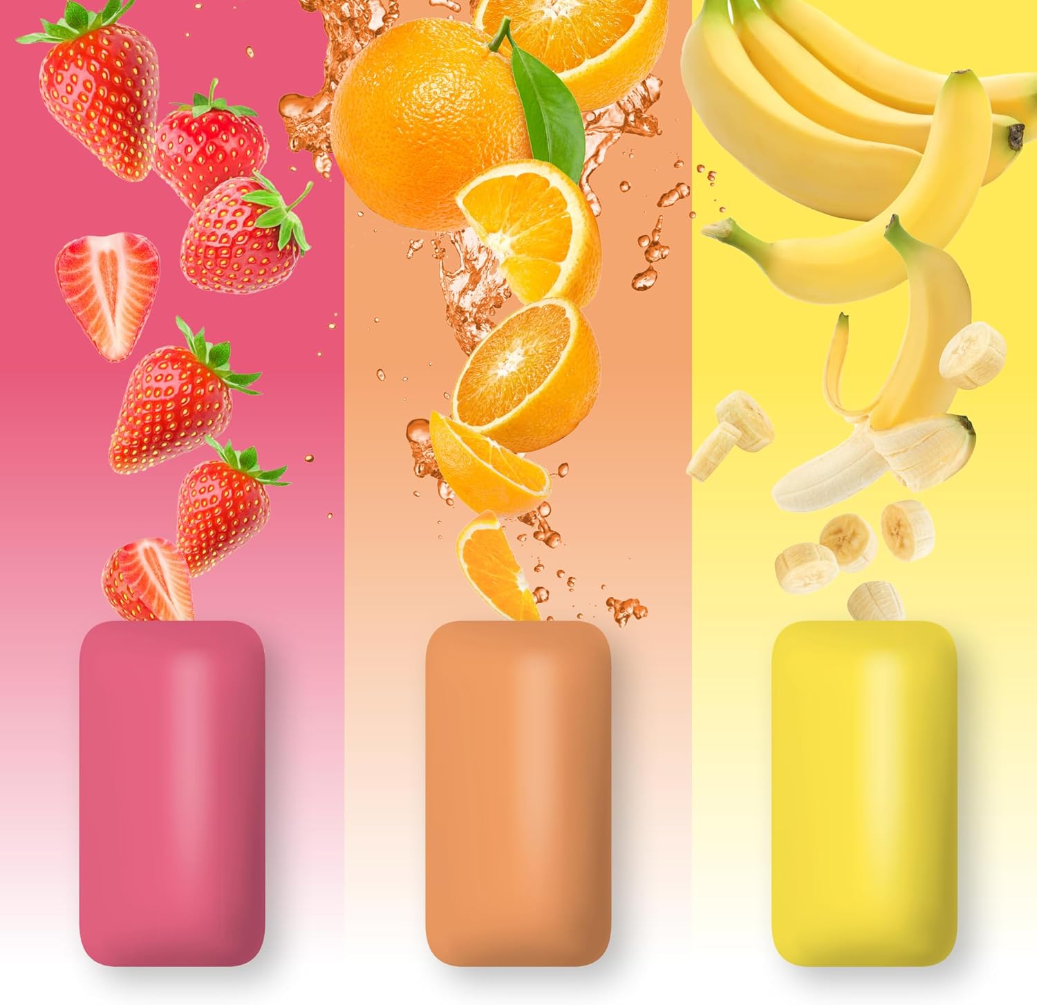 Pur Strawberry Orange Banana Jumbo Gum - 81g – Vegan Supply