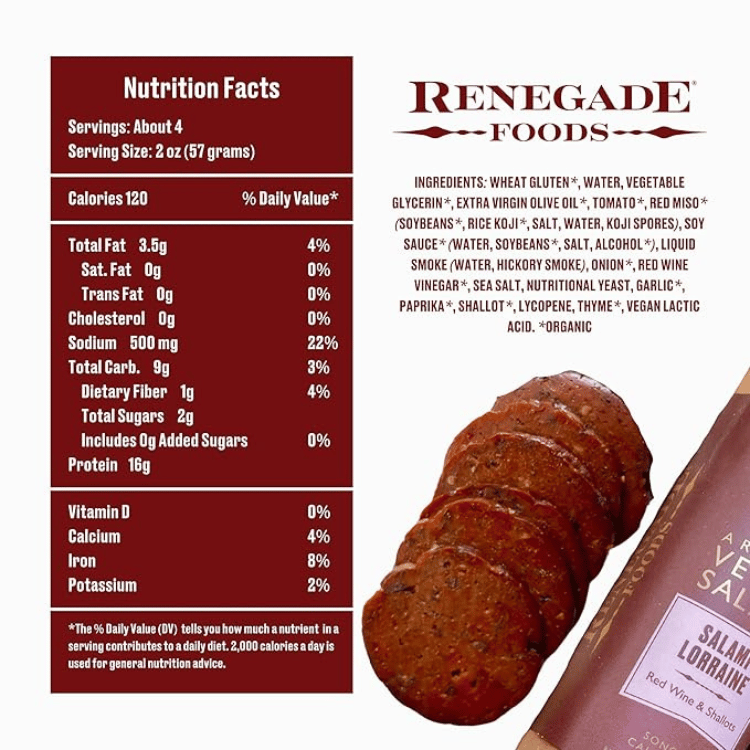 Renegade Foods Lorraine Salami - 213g