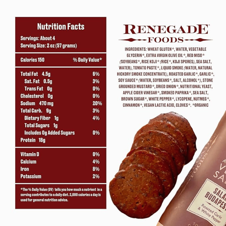 Renegade Foods Budapesti Salami - 213g