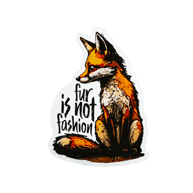 Renegade Stickers 'Fur is Not Fashion' Sticker