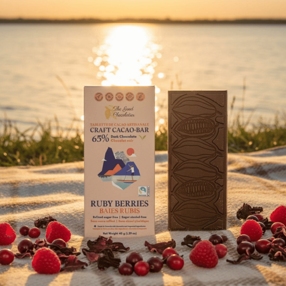 The Good Chocolatier Ruby Berries 65% Chocolate- 45g