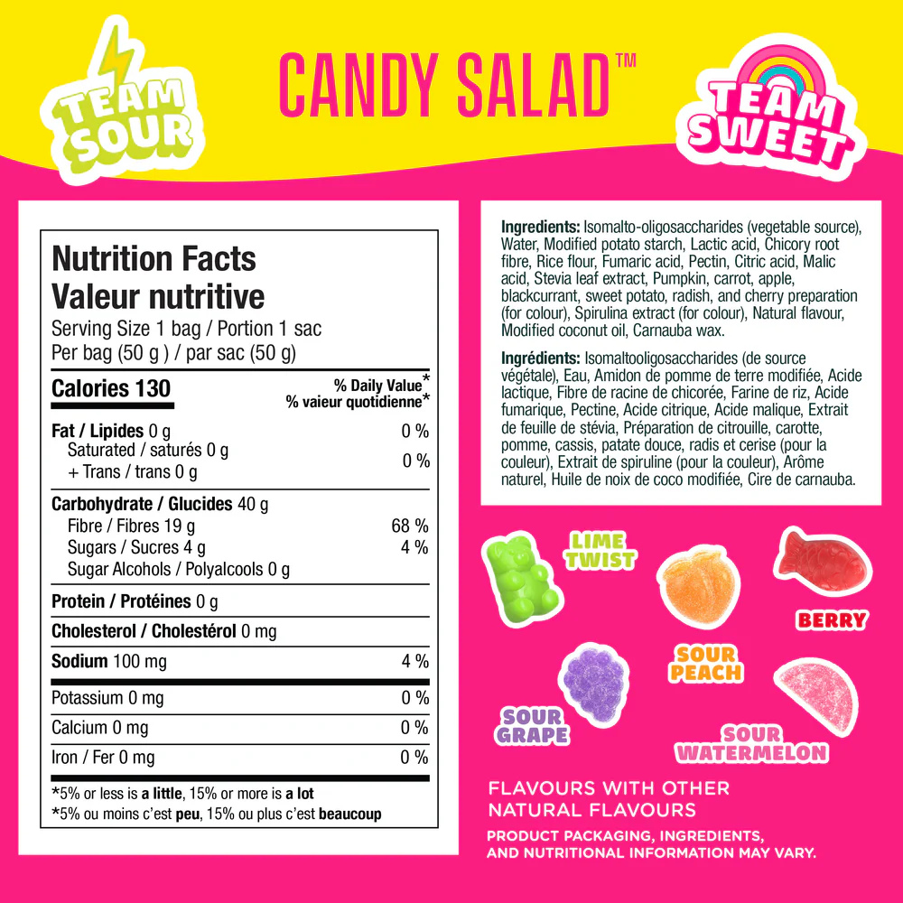 Smart Sweets Candy Salad Gummies - 50g