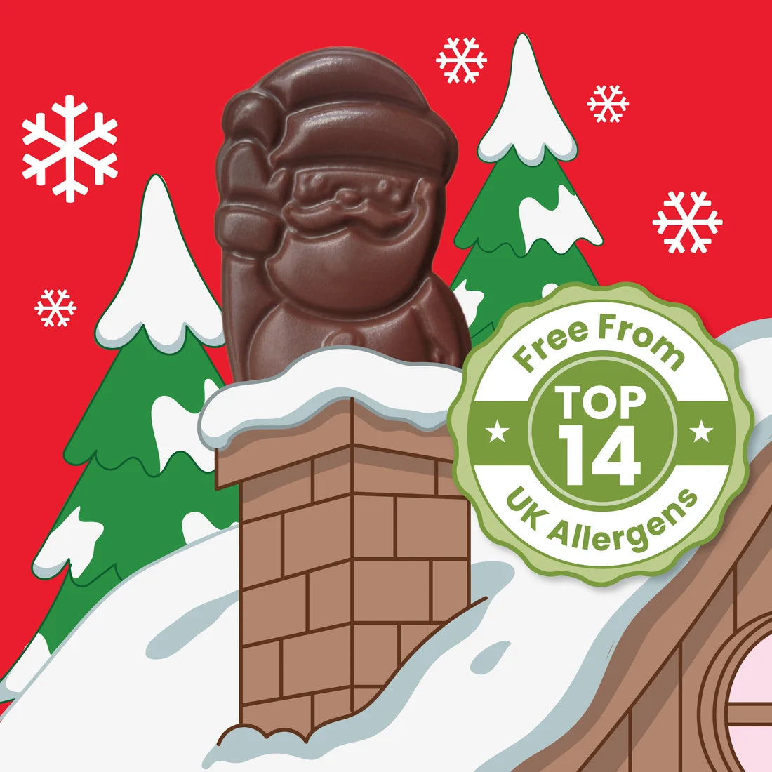 Moo Free Choccy Santa With Crisps Bar - 32g