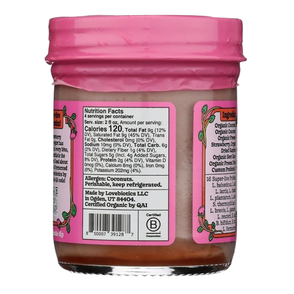 Coconut Cult Harvest Strawberry Probiotic Yogurt - 237g