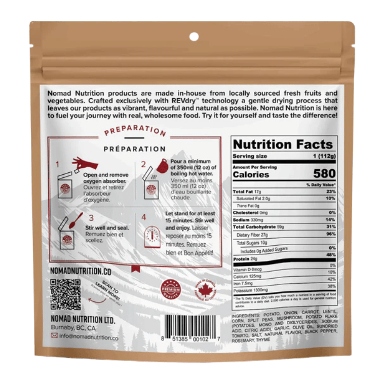 Nomad Irish Shepherd's Pie Aventure Repas - 56g