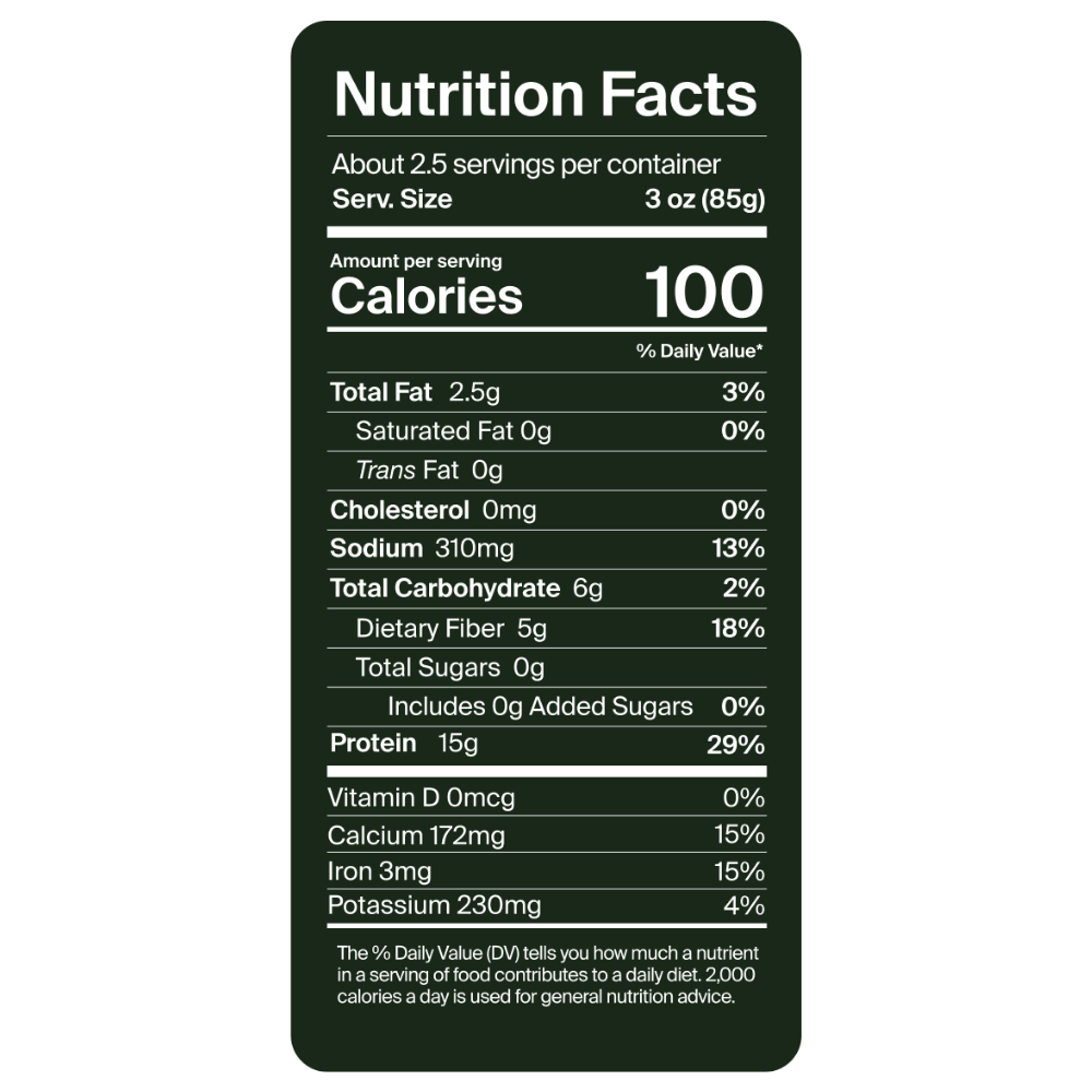 Morceaux de poulet à base de plantes cajun audacieux - 227g